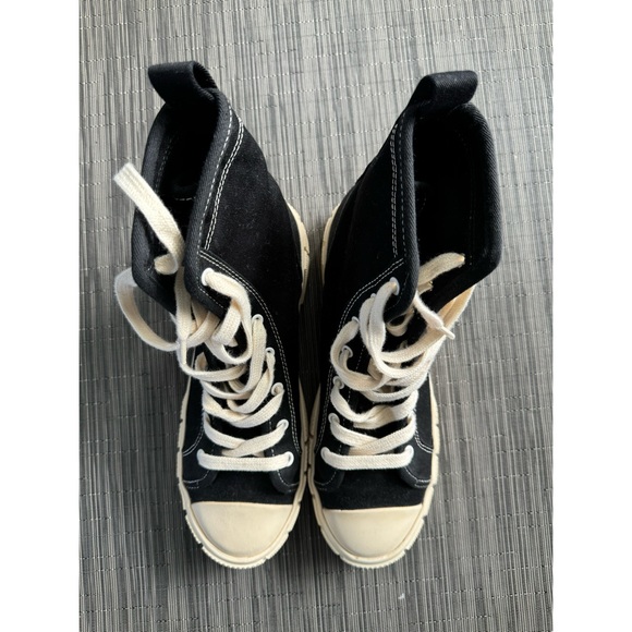 ZARA Canvas High-Top Trainers - Picture 10 of 13